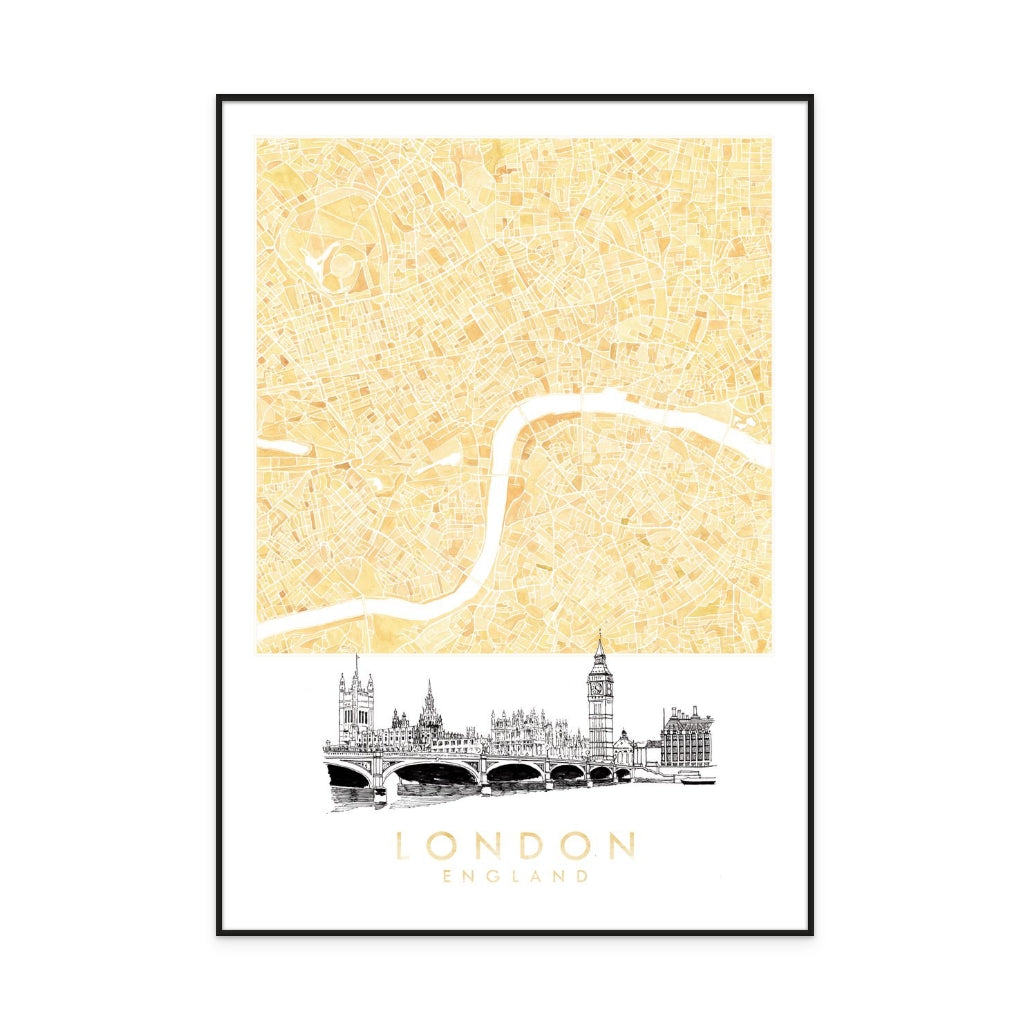 Cuadro "London Watercolor"