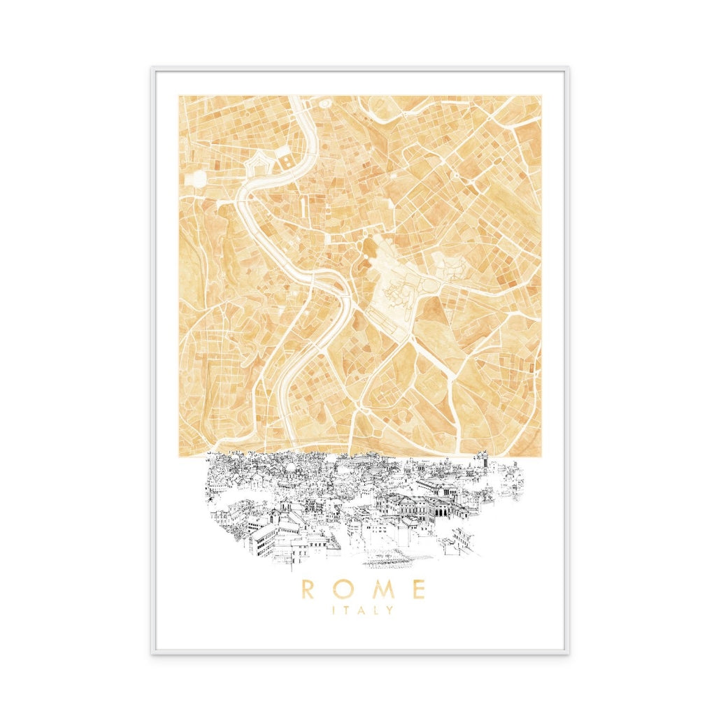 Cuadro "Rome Watercolor"