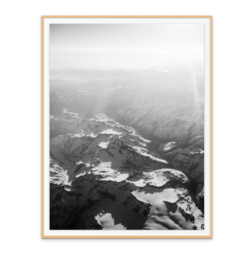 Cuadro "Alps in Black and White"