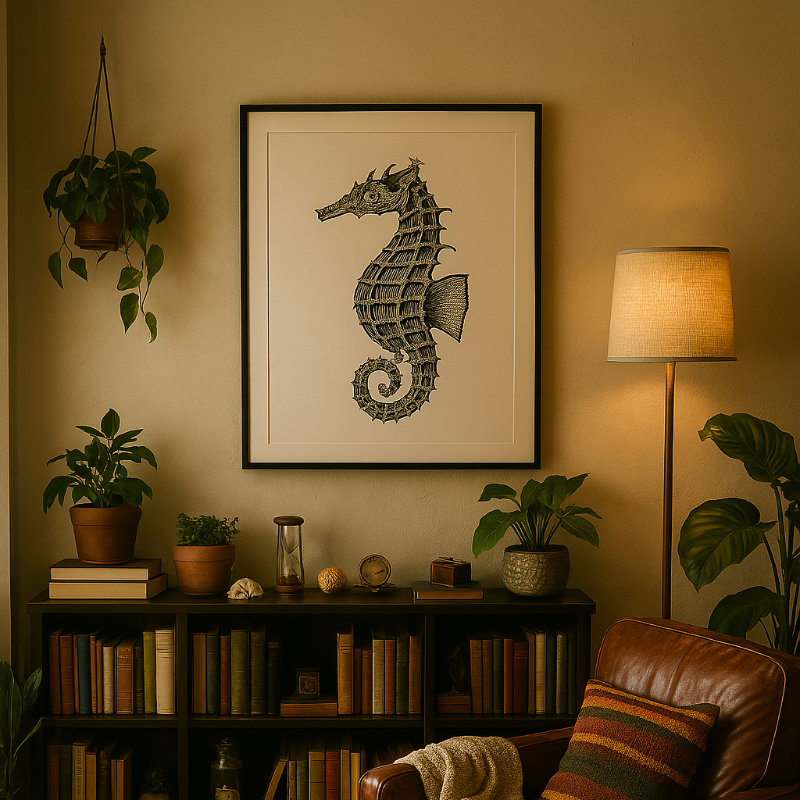 Cuadro "Seahorse"