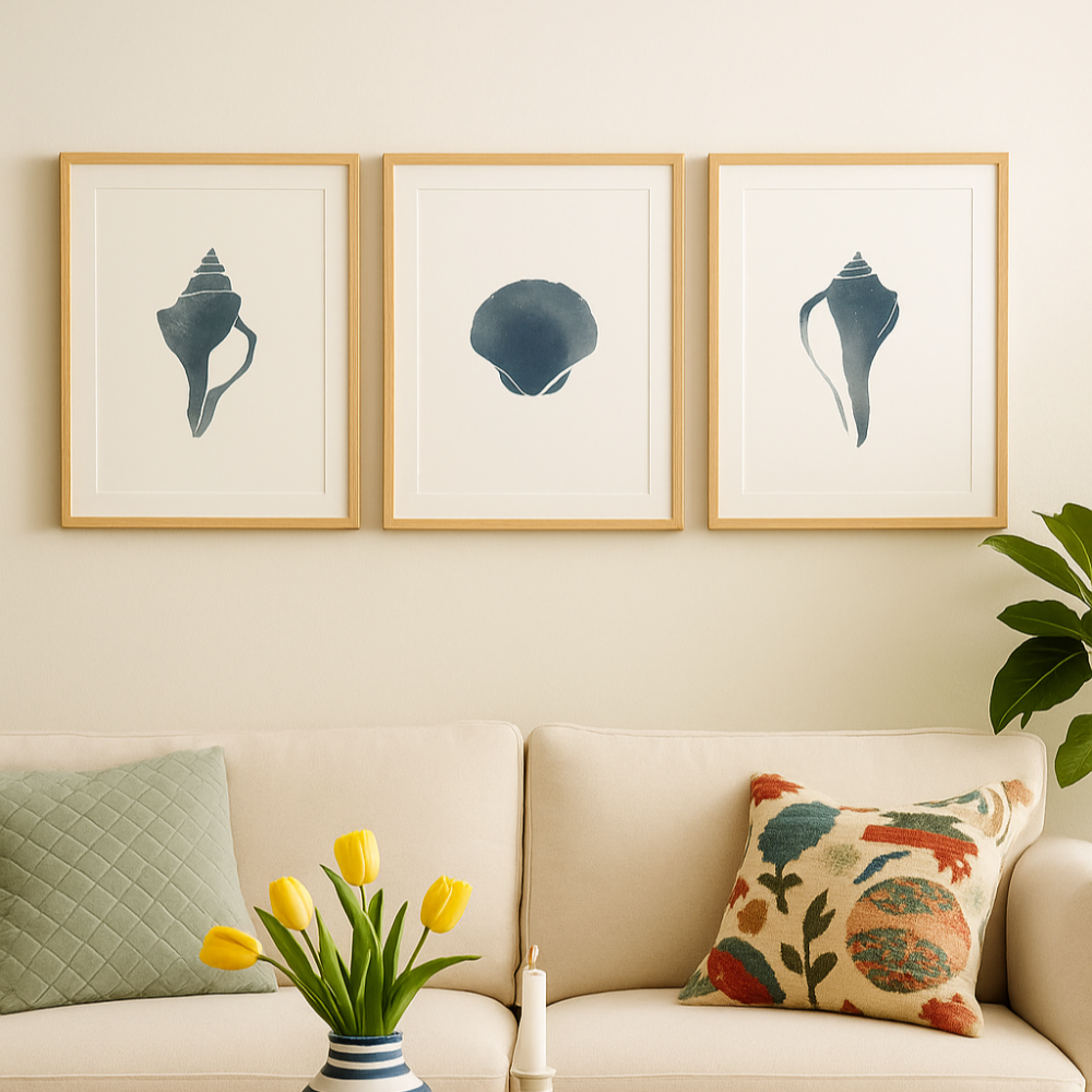 Cuadro "Blue Seashell III"