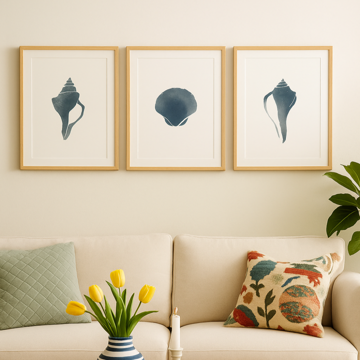 Cuadro "Blue Seashell II"