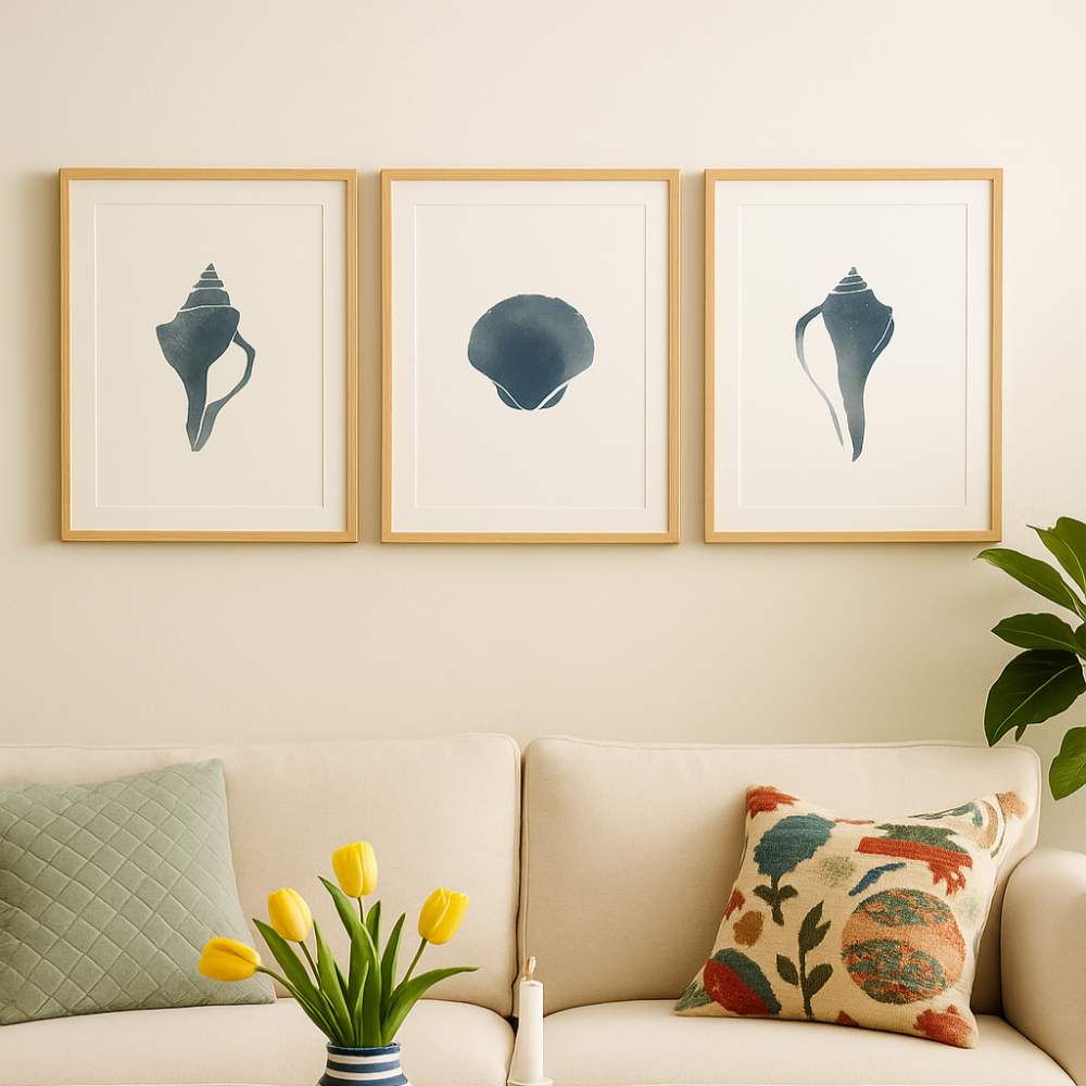 Cuadro "Blue Seashell I"