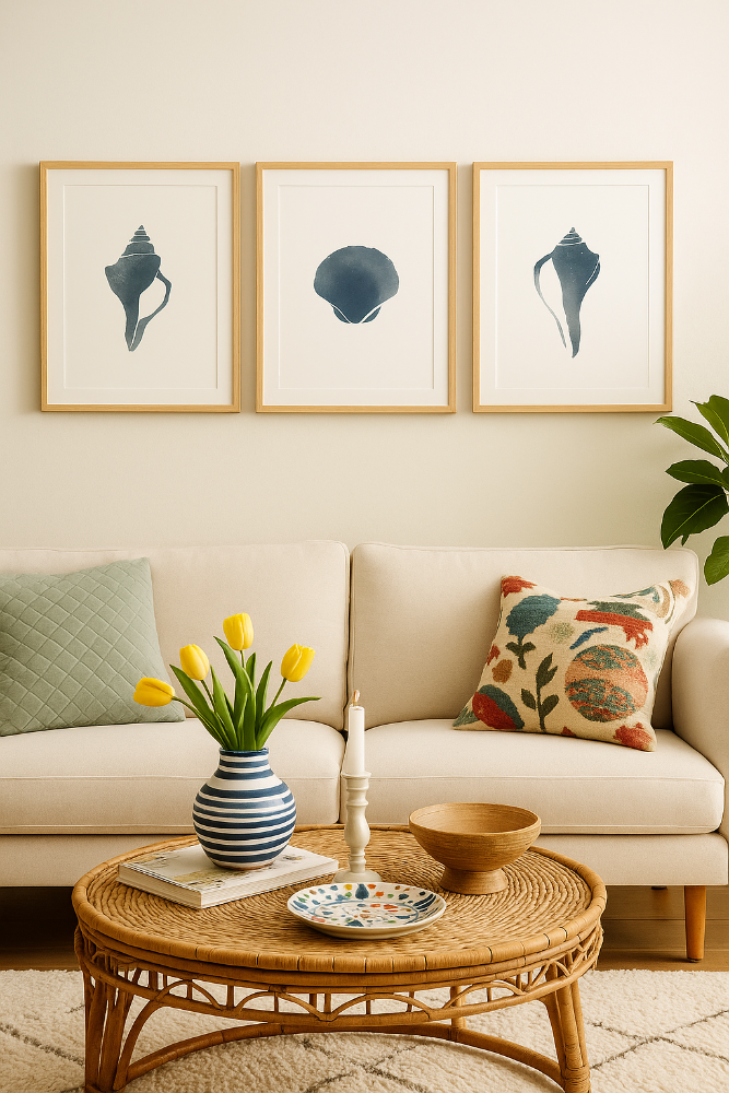 Cuadro "Blue Seashell I"