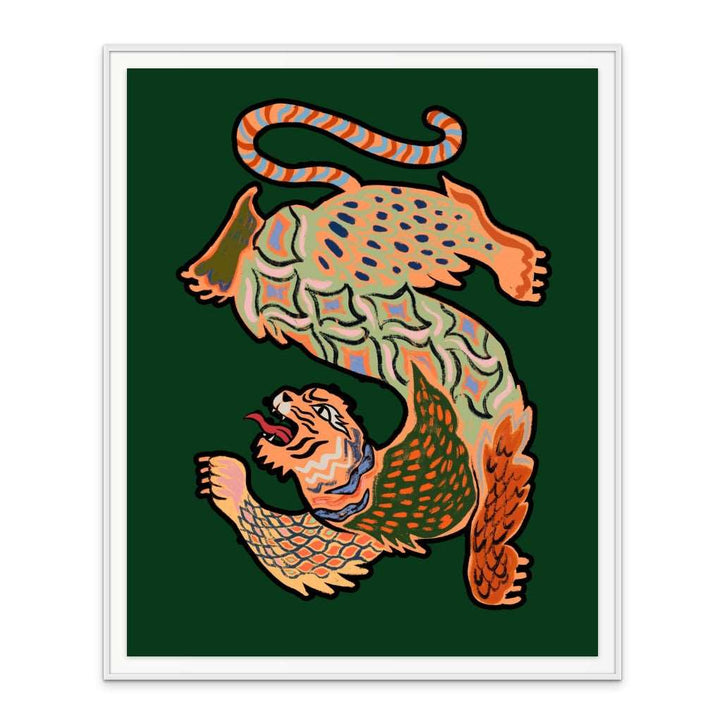 Asiantiger Green Art Print