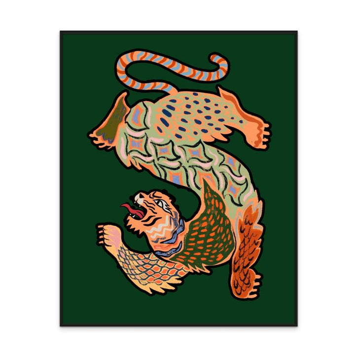 Asiantiger Green Art Print