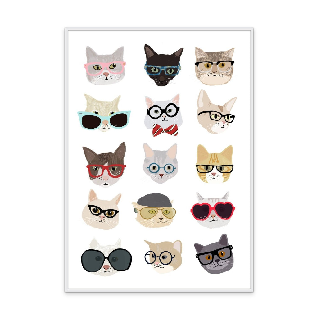 Cuadro "Cats With Glasses"