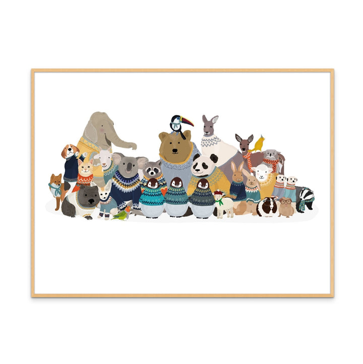 Cuadro "Big Group of Friends In Jumpers"