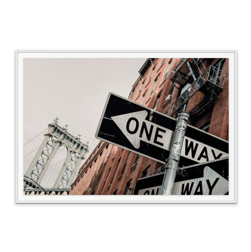 Cuadro "Manhattan Bridge One Way"