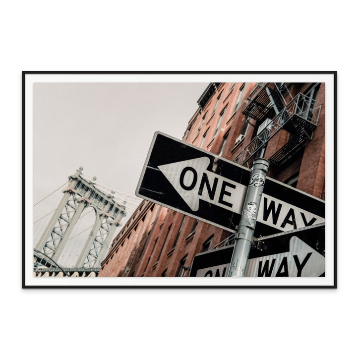 Cuadro "Manhattan Bridge One Way"
