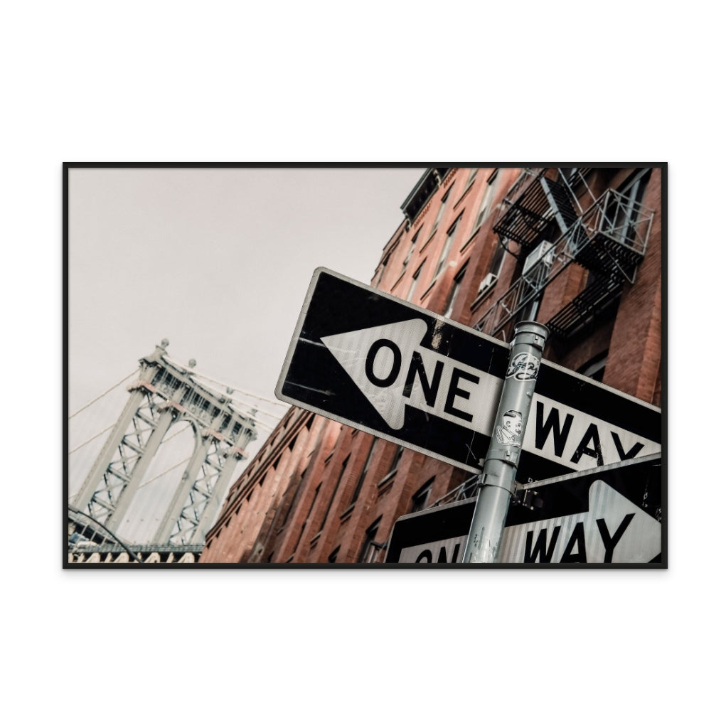 Cuadro "Manhattan Bridge One Way"