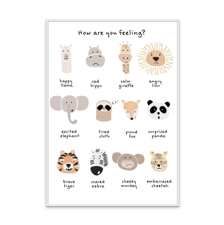 Cuadro "Children's calming meditation emotions print 1"