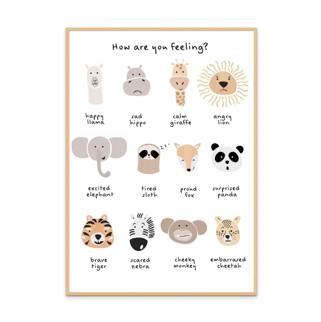 Cuadro "Children's calming meditation emotions print 1"