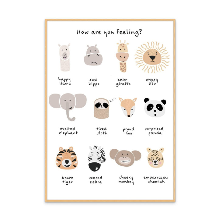 Cuadro "Children's calming meditation emotions print 1"