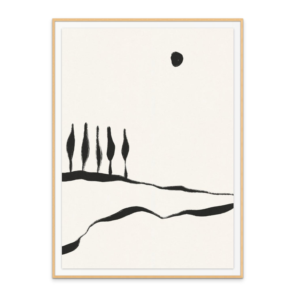 Cuadro "Minimal Line Landscape #1"