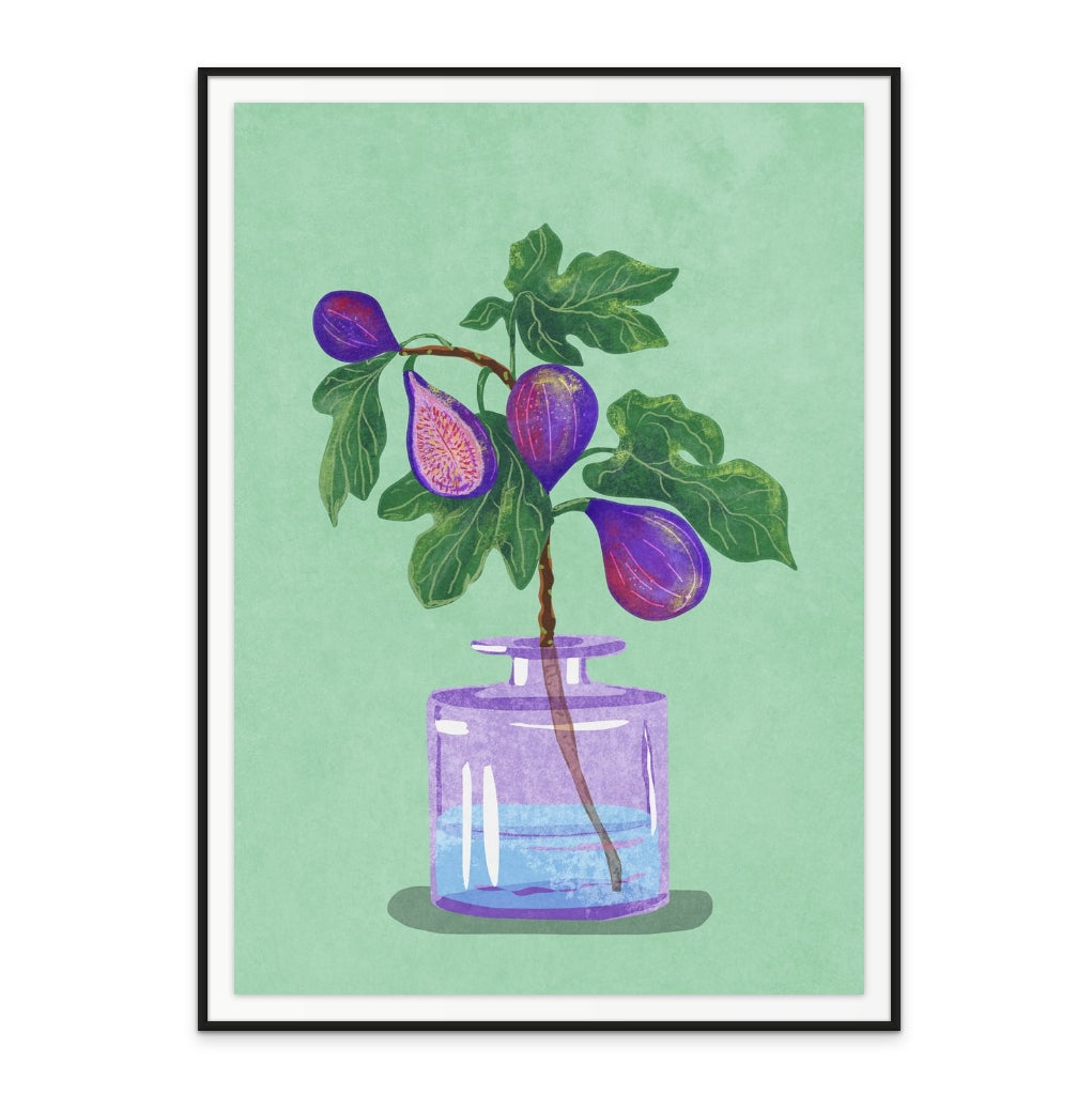 Cuadro "Figs branch in vase"