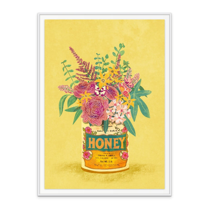 Cuadro "Flowers In a vintage honey can"