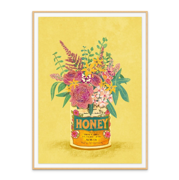 Cuadro "Flowers In a vintage honey can"