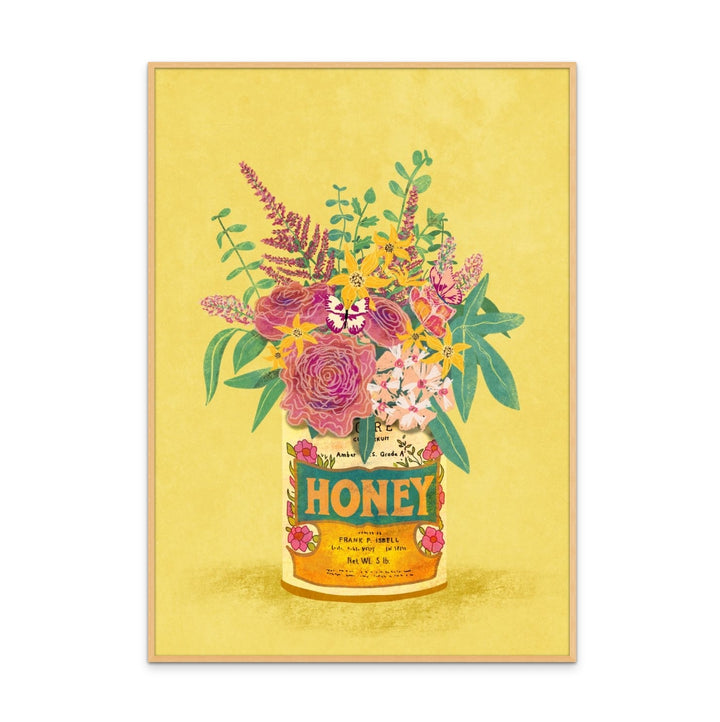 Cuadro "Flowers In a vintage honey can"