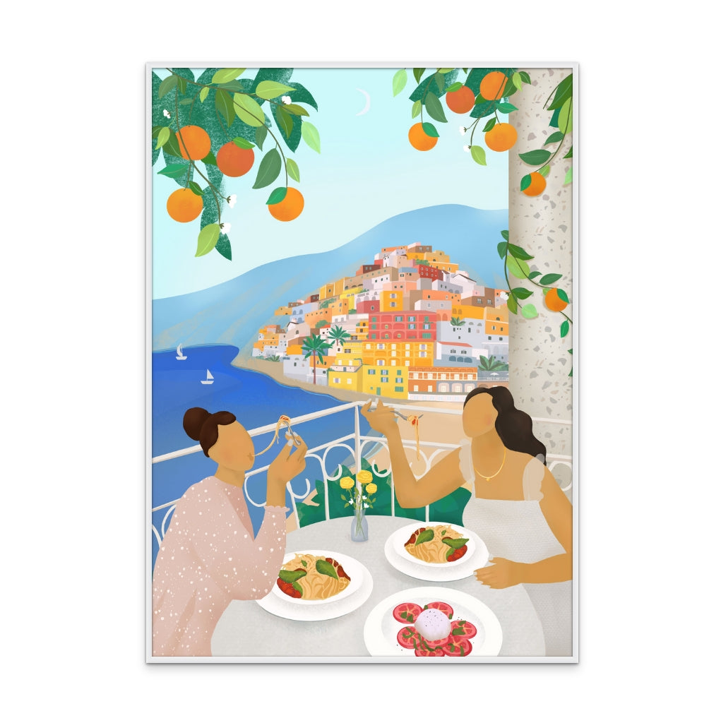 Cuadro "Girls in Positano"
