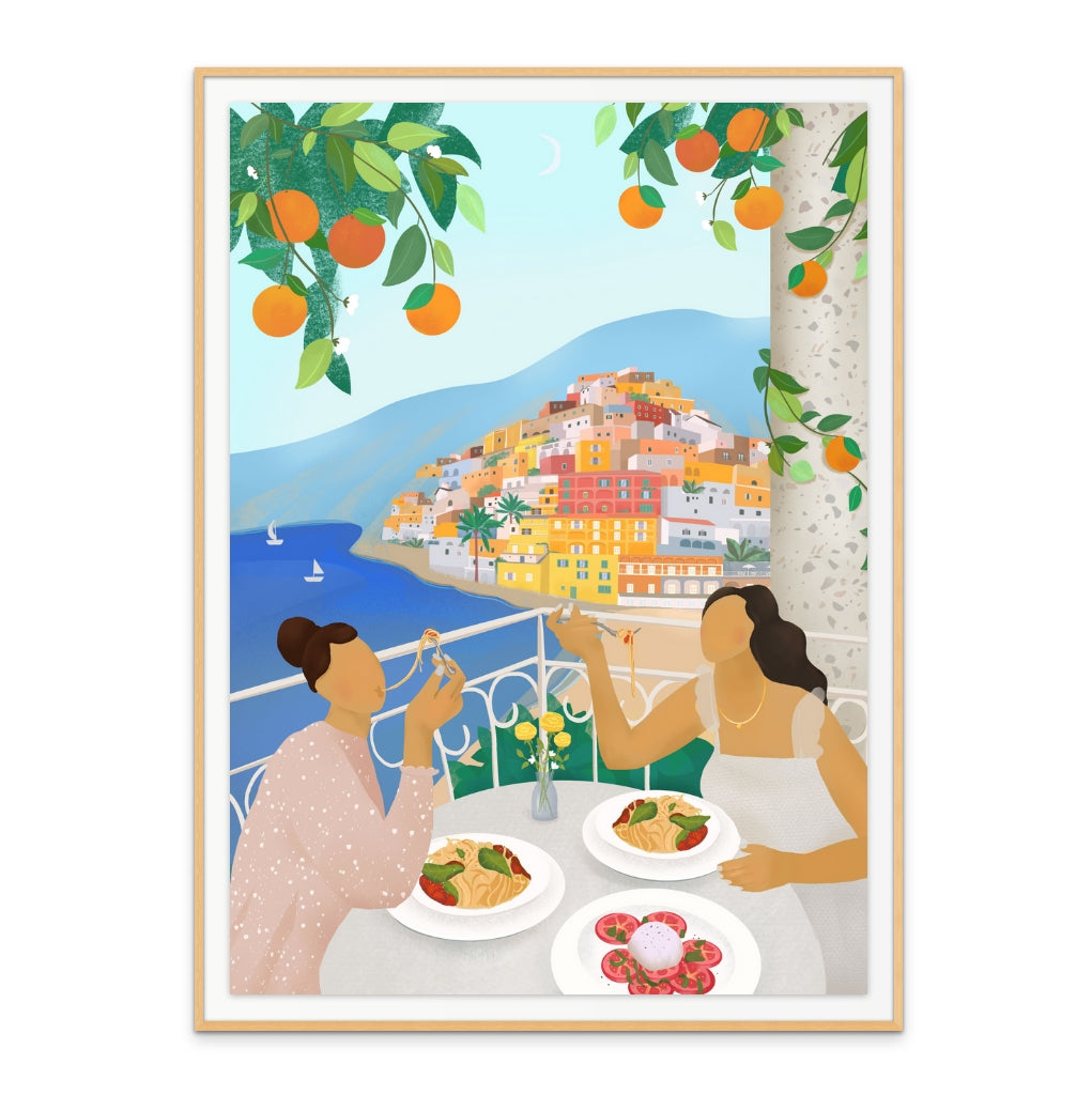 Cuadro "Girls in Positano"