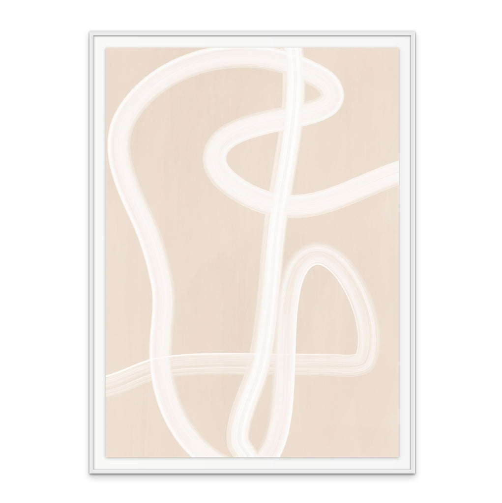 Cuadro "White Brush Stroke Poster No.2"