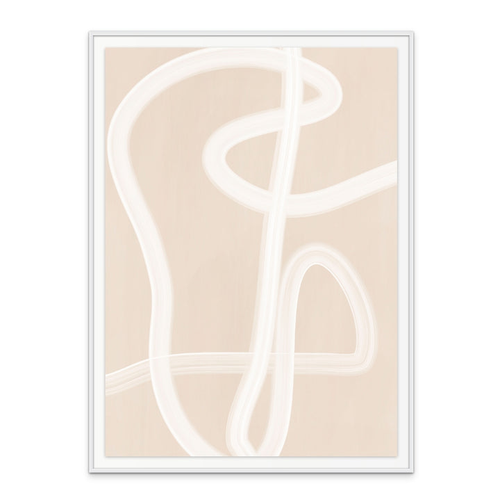 Cuadro "White Brush Stroke Poster No.2"