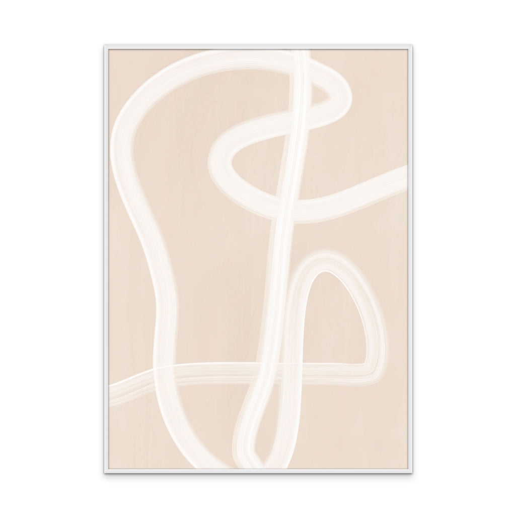 Cuadro "White Brush Stroke Poster No.2"