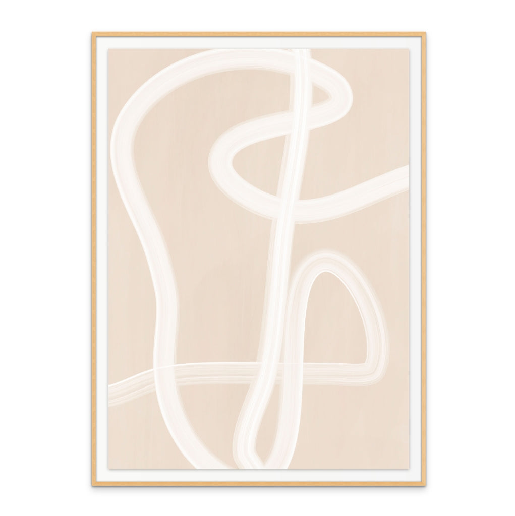 Cuadro "White Brush Stroke Poster No.2"