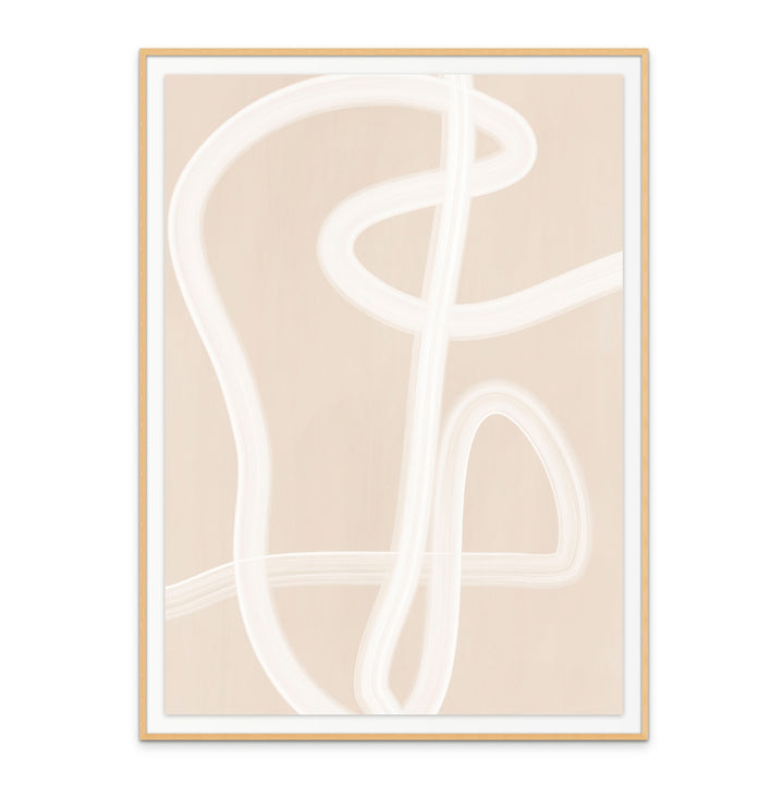 Cuadro "White Brush Stroke Poster No.2"