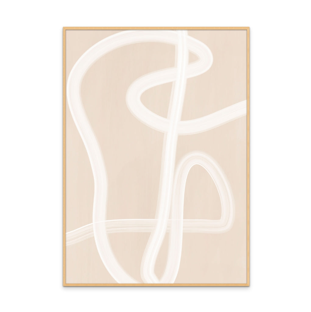 Cuadro "White Brush Stroke Poster No.2"