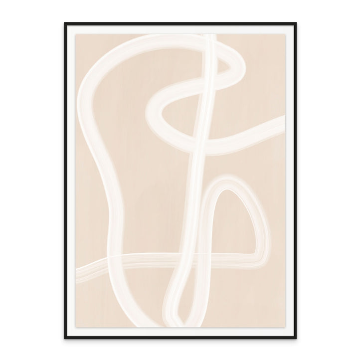 Cuadro "White Brush Stroke Poster No.2"