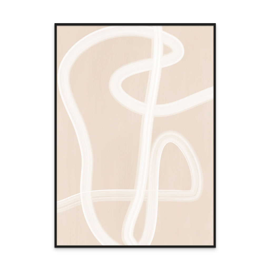 Cuadro "White Brush Stroke Poster No.2"