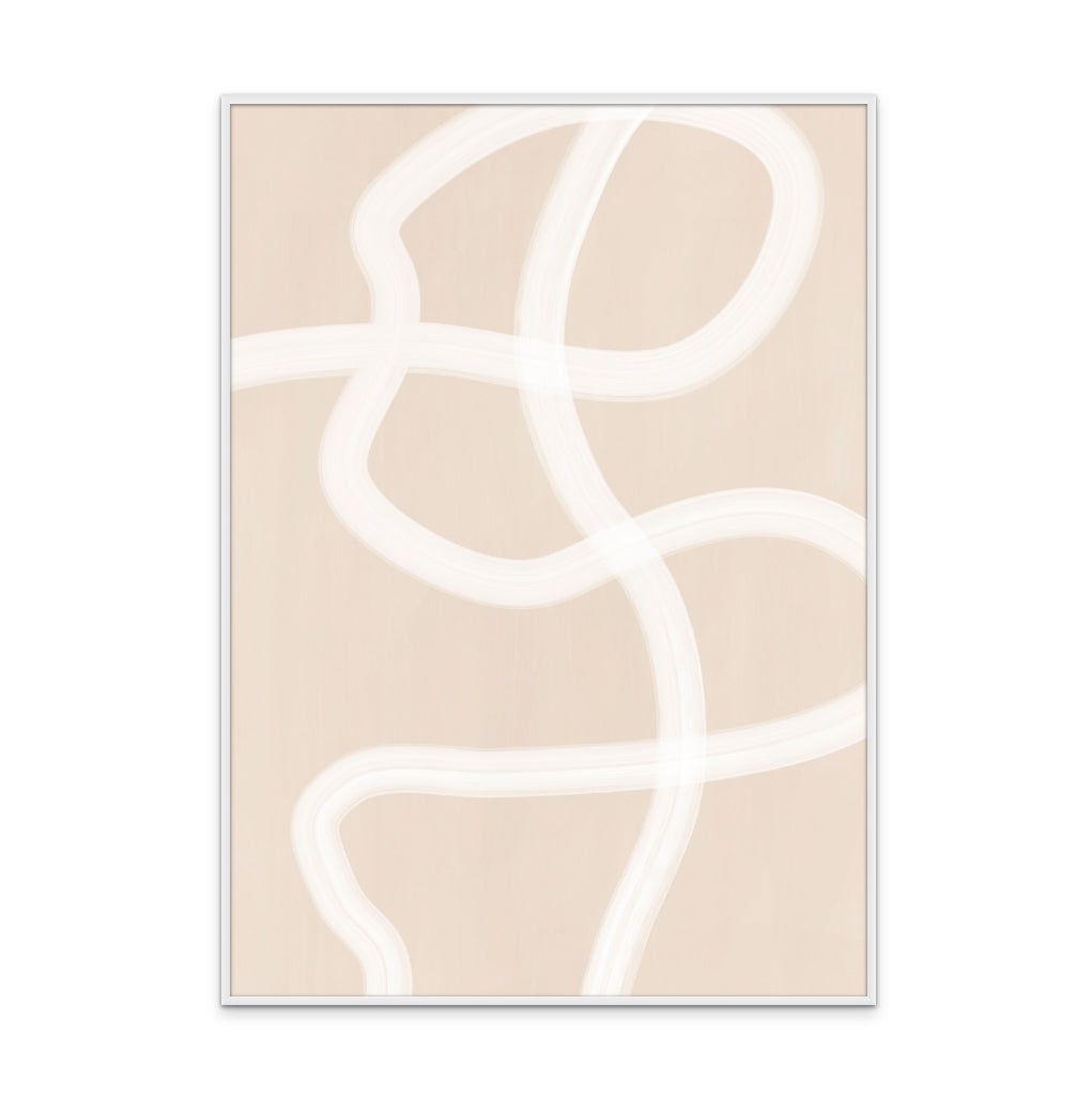 Cuadro "White Brush Stroke Poster No.1"