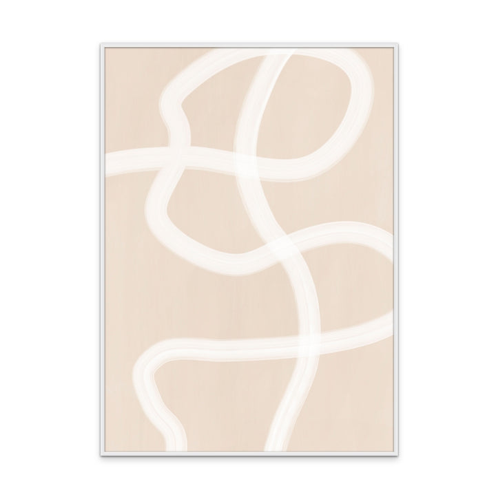 Cuadro "White Brush Stroke Poster No.1"