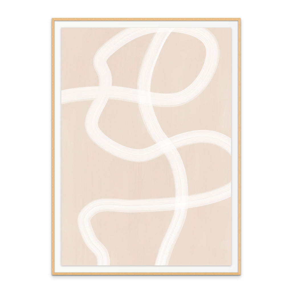 Cuadro "White Brush Stroke Poster No.1"