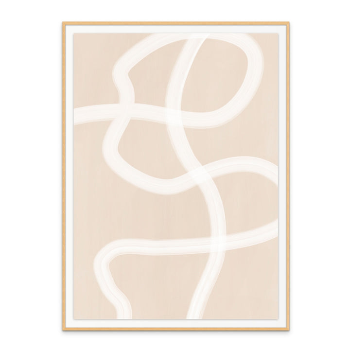 Cuadro "White Brush Stroke Poster No.1"