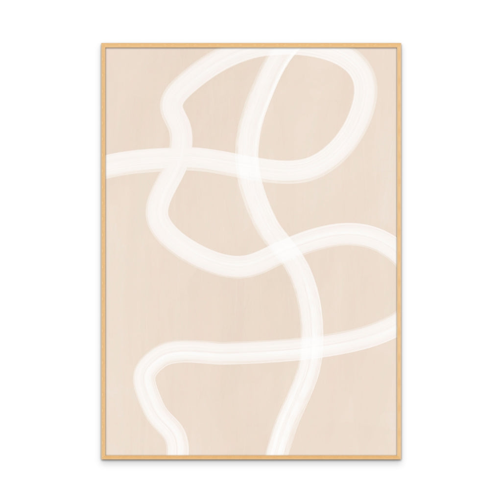 Cuadro "White Brush Stroke Poster No.1"