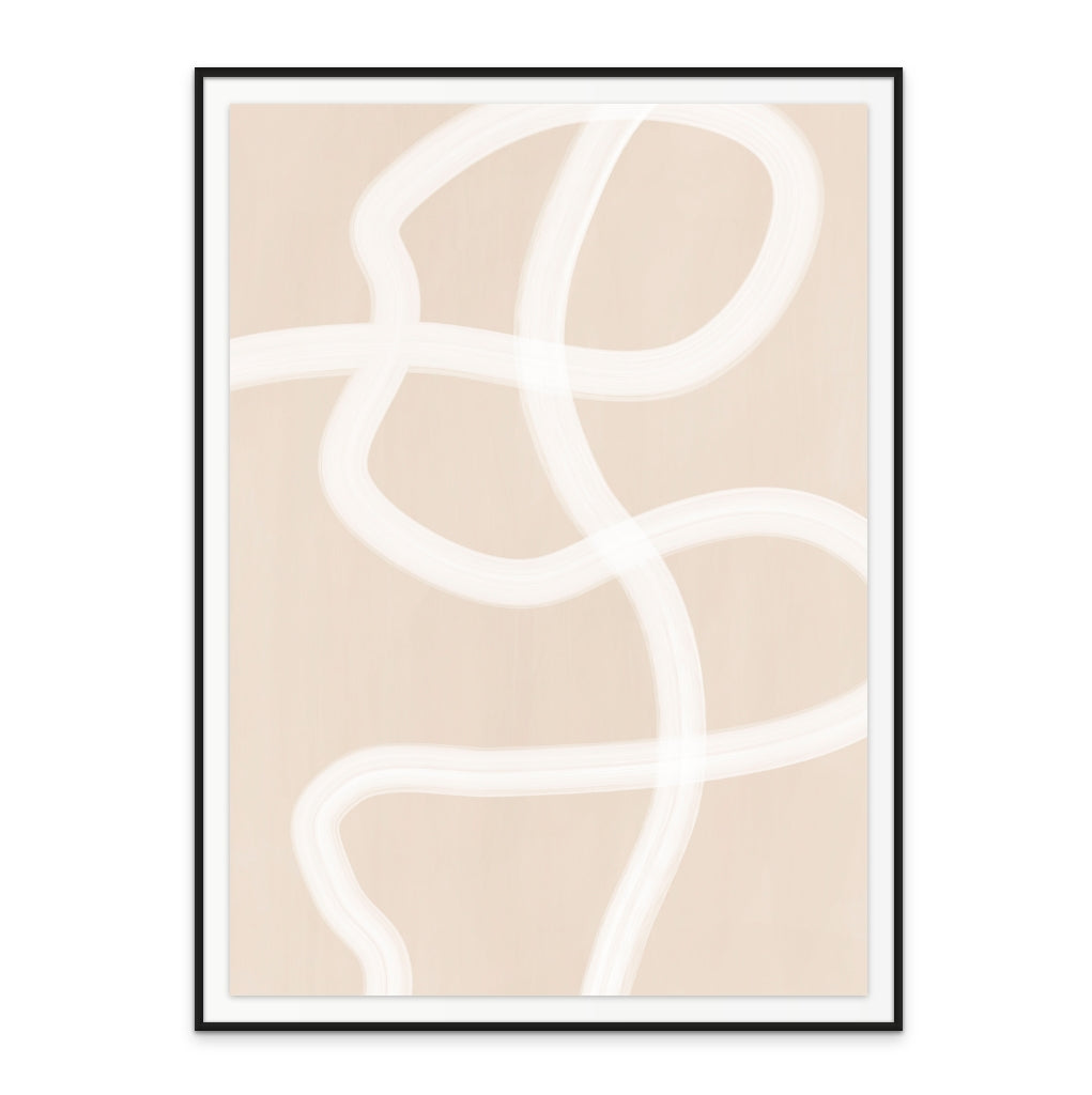 Cuadro "White Brush Stroke Poster No.1"