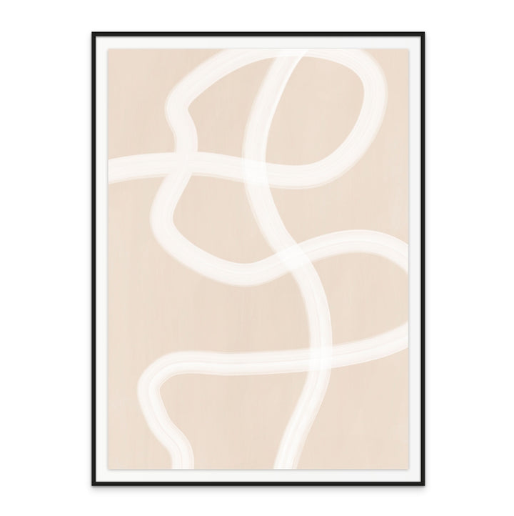 Cuadro "White Brush Stroke Poster No.1"