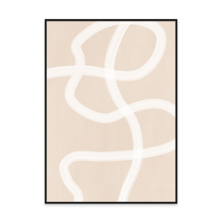 Cuadro "White Brush Stroke Poster No.1"