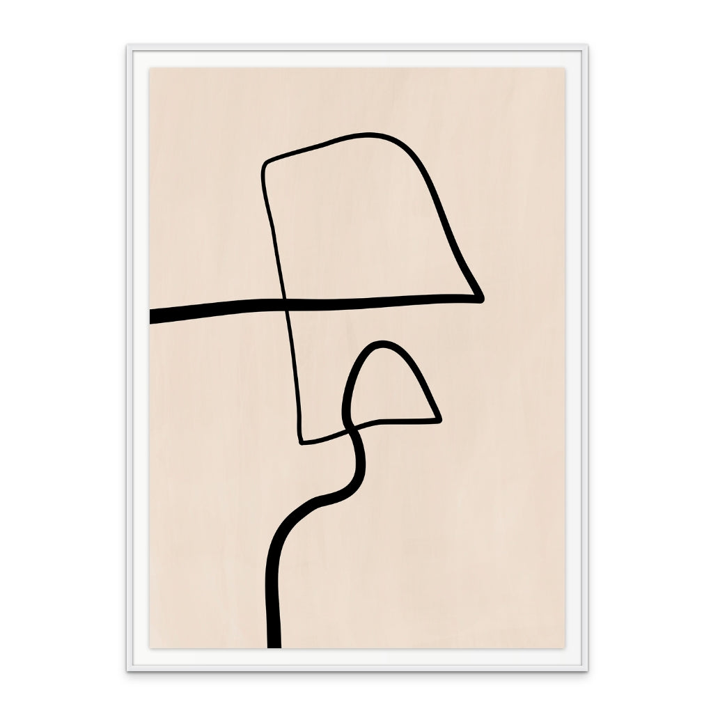 Cuadro "Single Black Line"