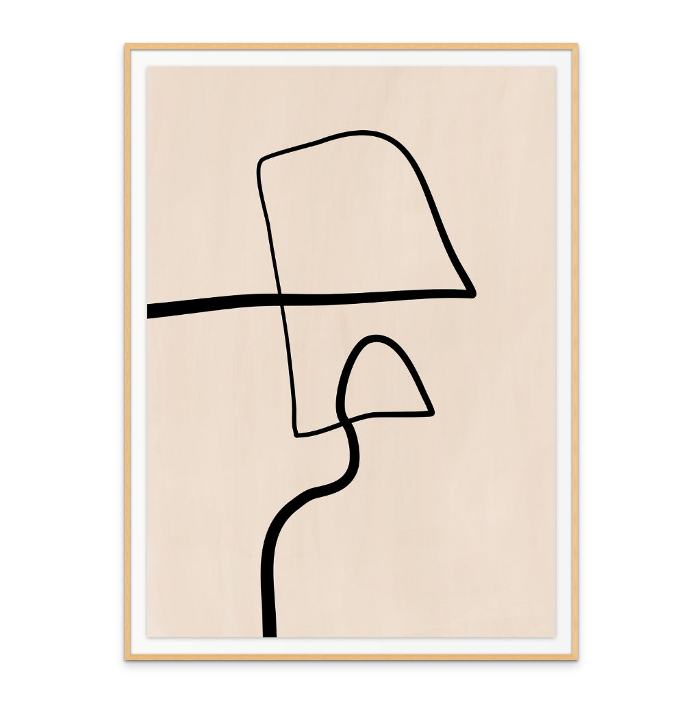 Cuadro "Single Black Line"