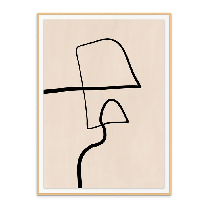 Cuadro "Single Black Line"