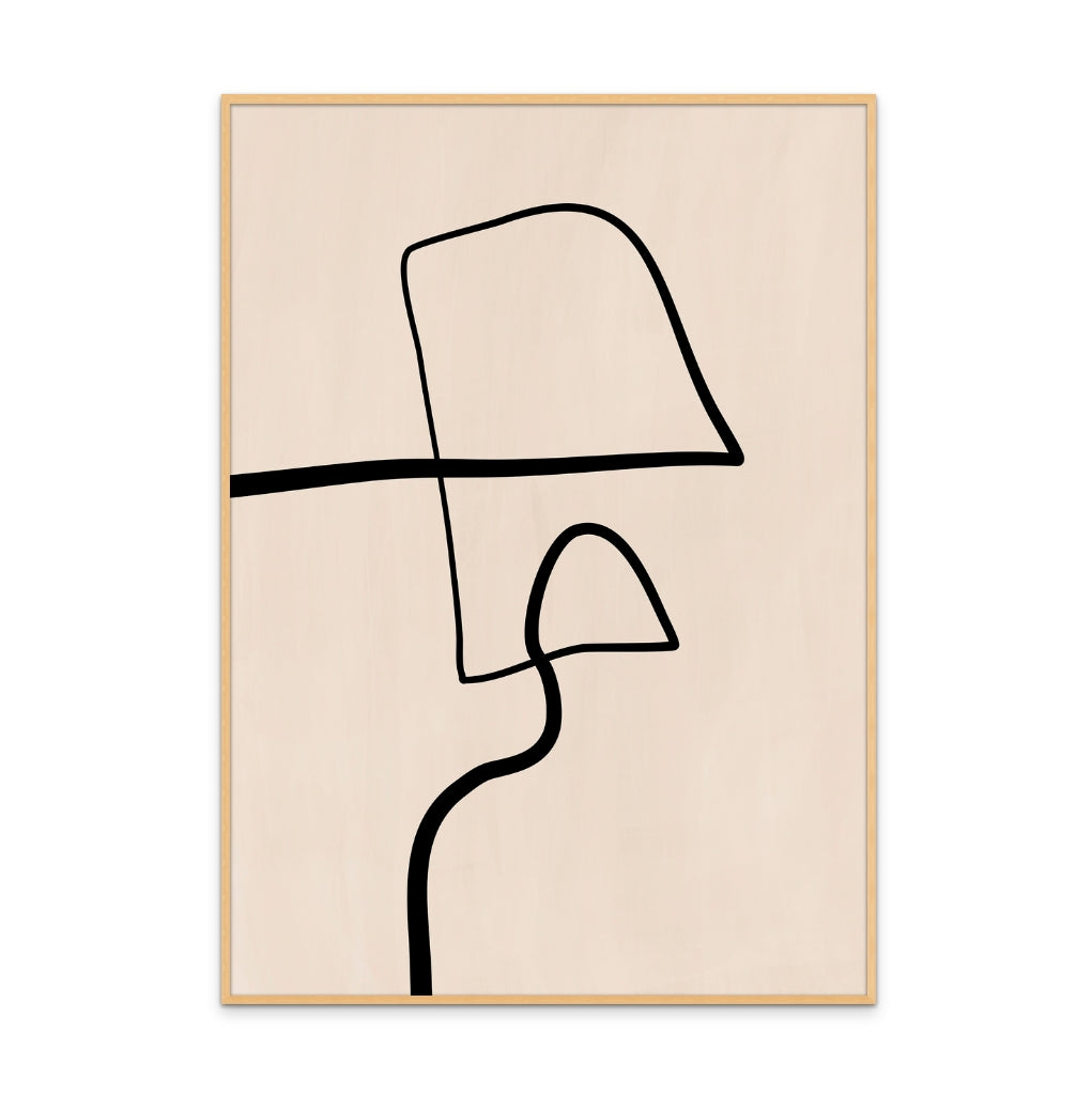 Cuadro "Single Black Line"