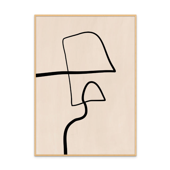 Cuadro "Single Black Line"