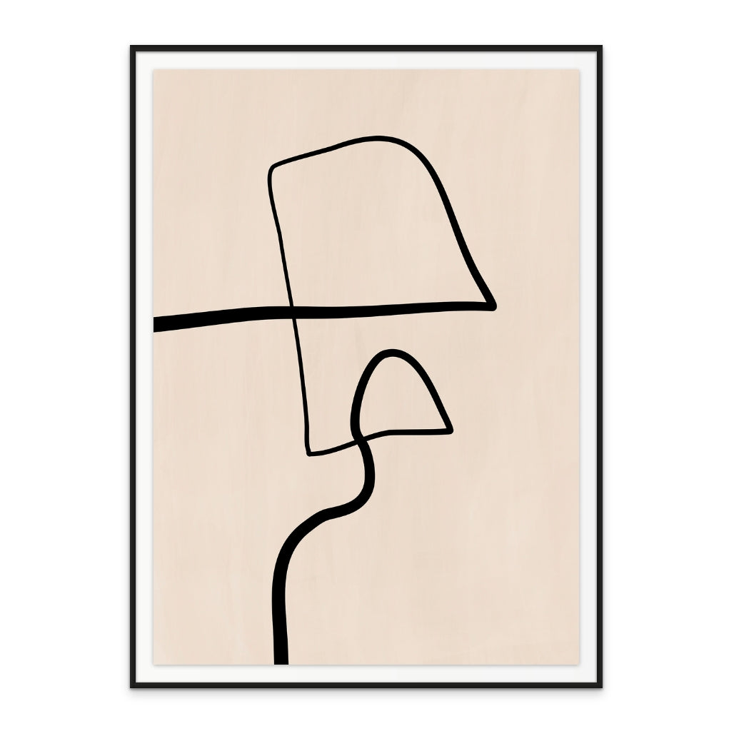 Cuadro "Single Black Line"