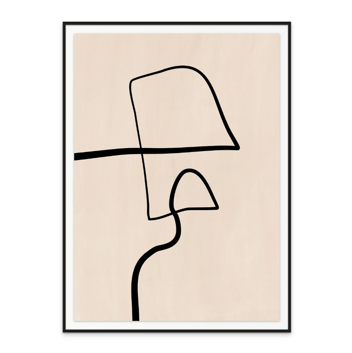 Cuadro "Single Black Line"