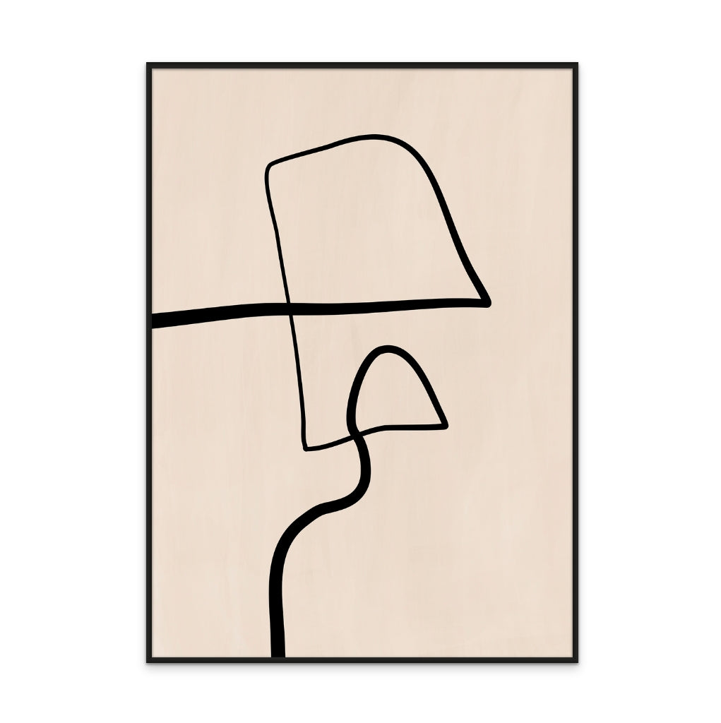 Cuadro "Single Black Line"