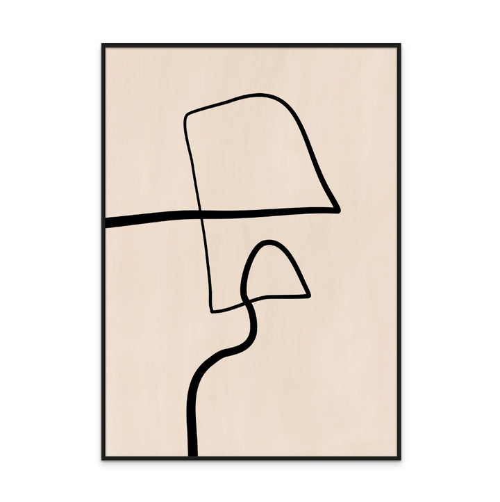 Cuadro "Single Black Line"